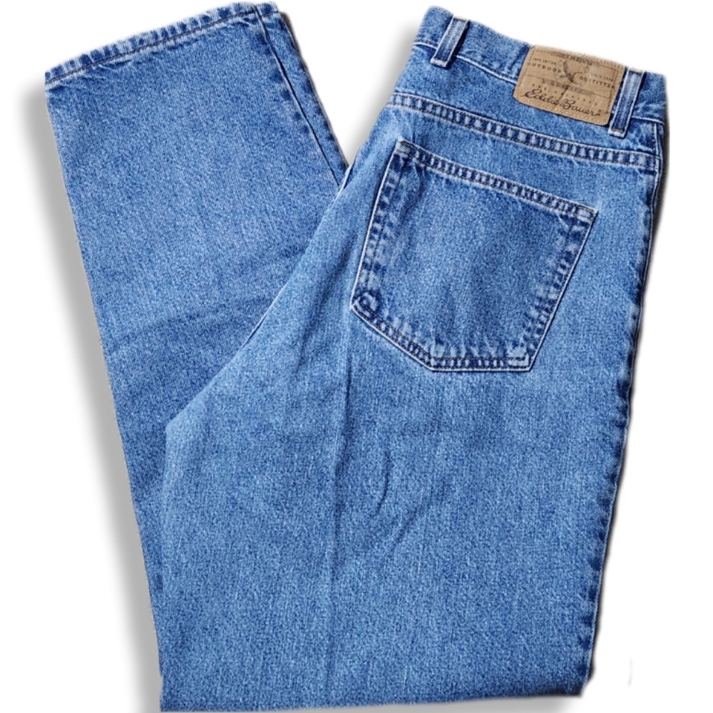 Eddie Bauer Authentic Denim Finest Quality, Durable & Long-Lasting Blue Jeans 16